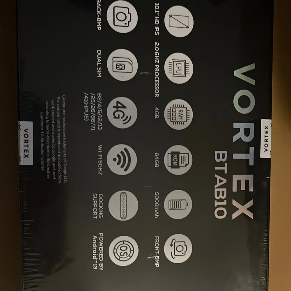 BTAB10 Black Tablet